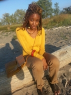 I could live life on the beach, but it was very cold near Lake Erie. Braids by my homegirl Aziza Yasmine.