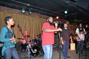 THE GRIOT PROJECT: Akron with Umojah Nation Reggae band and student Patrick Warner, poet in training.